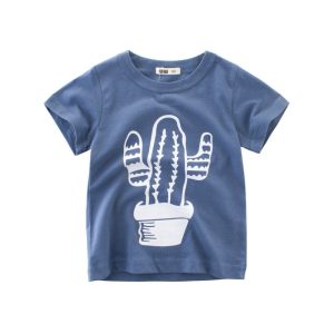 2022 Children Boys T-shirts Summer Baby Girls Tops Clothes 2-8Y Kids Boy Short Sleeve T shirt Outfit Toddler Cotton Cartoon Tees