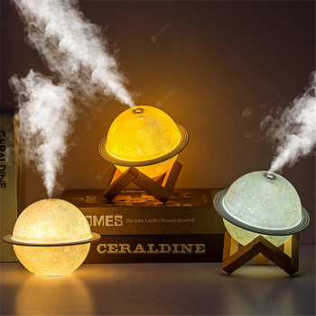 Planet Lamp Humidifier Moon Led Night Lamp USB New Strange Atmosphere Lamp Humidifier Two In One