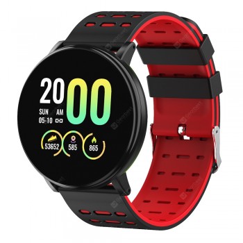 Gocomma 119Plus Sports Pedometer Heart Rate Smart Watch Dual Color Strap Smartwatch
