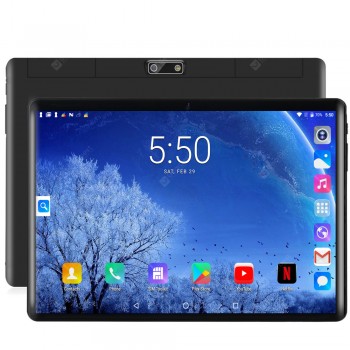 BDF New 10 Inch 3G 2G Phone Call SIM Card Octa Core FM WiFi Tablet Pc Android 7.0 WIFI Bluetooth 4GB+64GB IPS LCD Display
