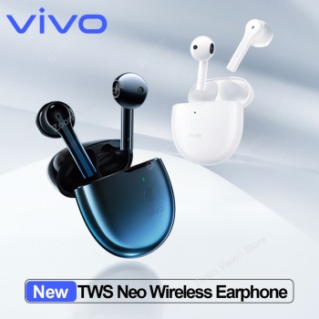 2020 New Original vivo TWS Neo Earphone Bluetooth 5.2 Earbuds Wireless Portable Headset Game Low Delay Noise Reduction