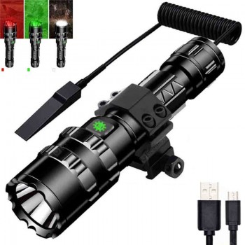 1600Lumens 5Modes USB Rechargeable Brightness Long-rang LED Waterproof Flashlight Pressure Switch 18650 Led Torch