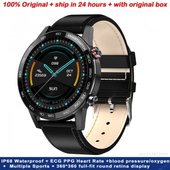 Smart Watch Men ECG PPG Heart Rate Blood Pressure IP68 Waterproof Multiple Sports Smartwatch